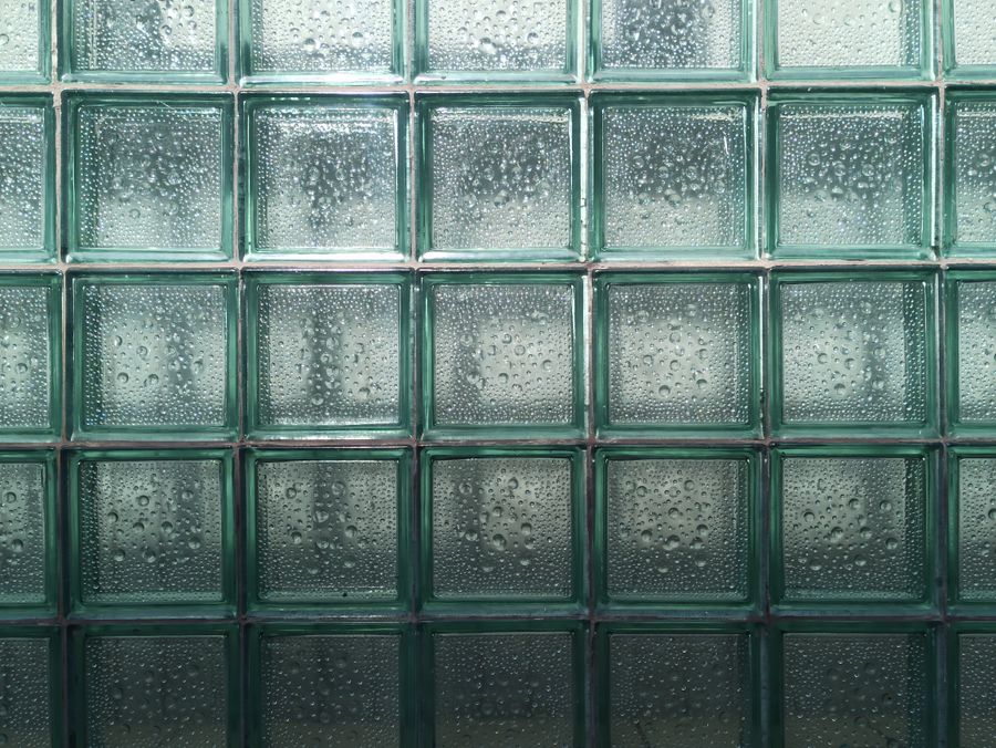 Mur en blocs de verre