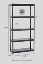RACK DE RANGEMENT NOIR