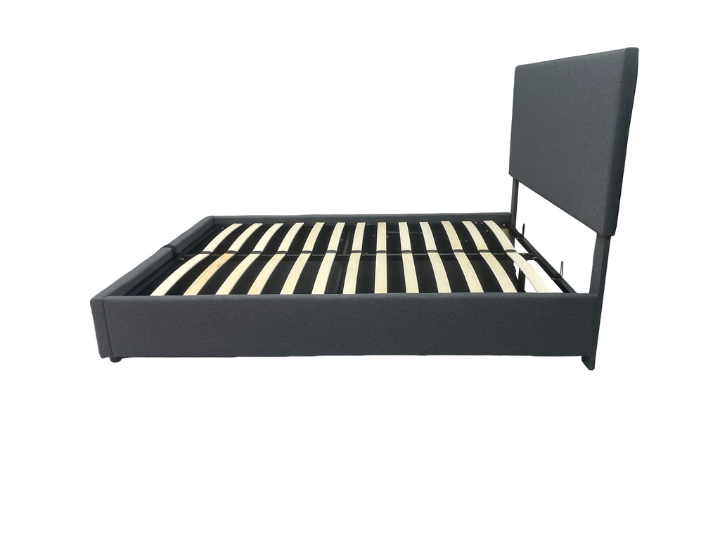 LIT AVEC SOMMIER + COFFRE DE RANGEMENT 140X190 