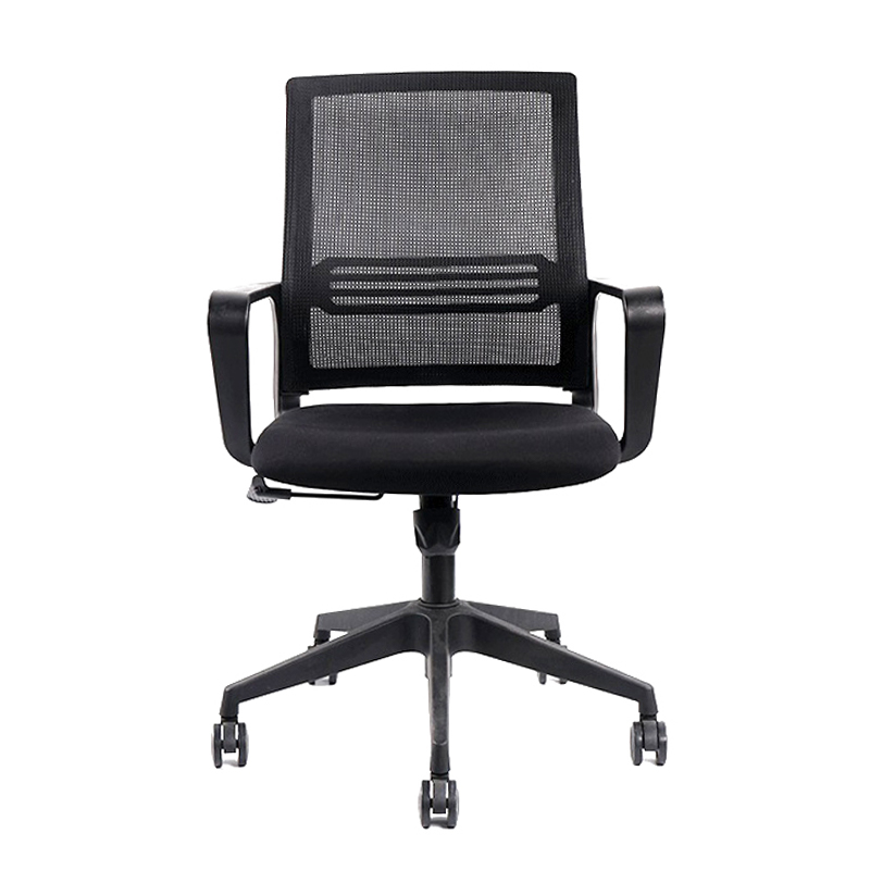 CHAISE DE BUREAU NOIRE AVEC ACCOUDOIRS