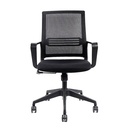 CHAISE DE BUREAU NOIRE AVEC ACCOUDOIRS