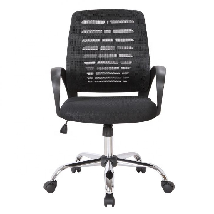 CHAISE DE BUREAU NOIR AVEC ACCOUDOIRS