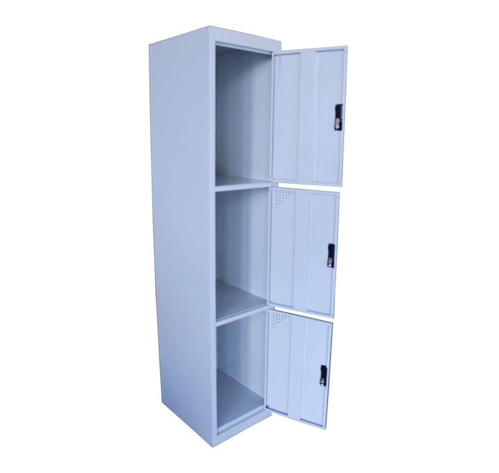 CASIERS METAL 3 CASES + CLES