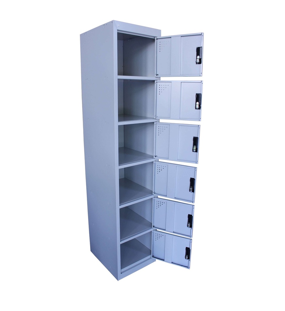 CASIERS METAL 6 CASES + CLES