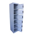CASIERS METAL 6 CASES + CLES