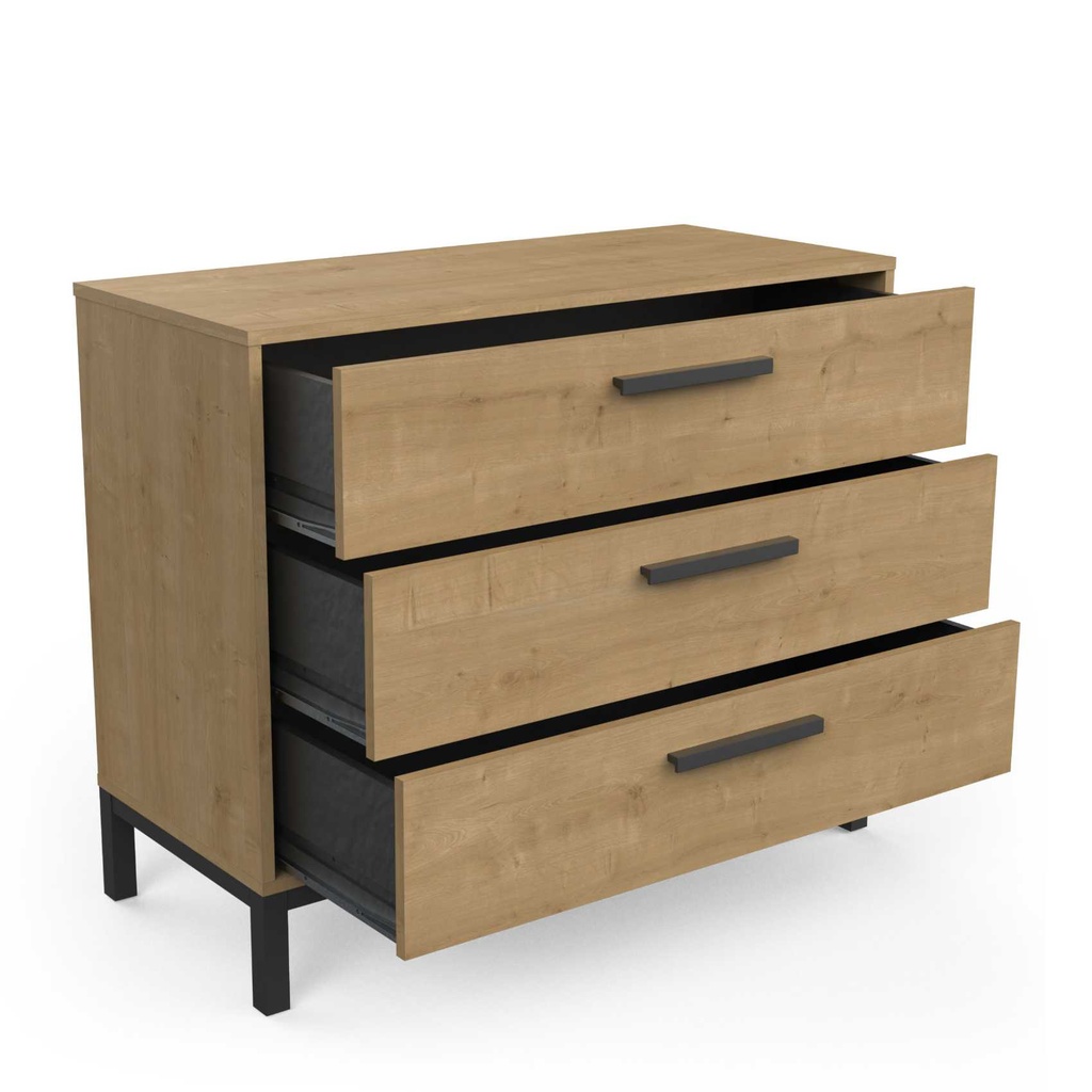 COMMODE CRAFT 3 TIROIRS