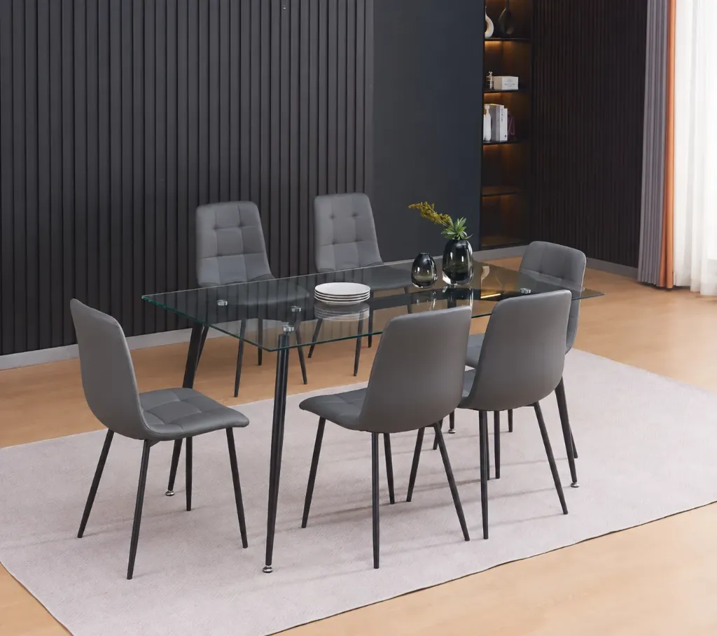 [MILOS] SALLE A MANGER VITRE 1+6