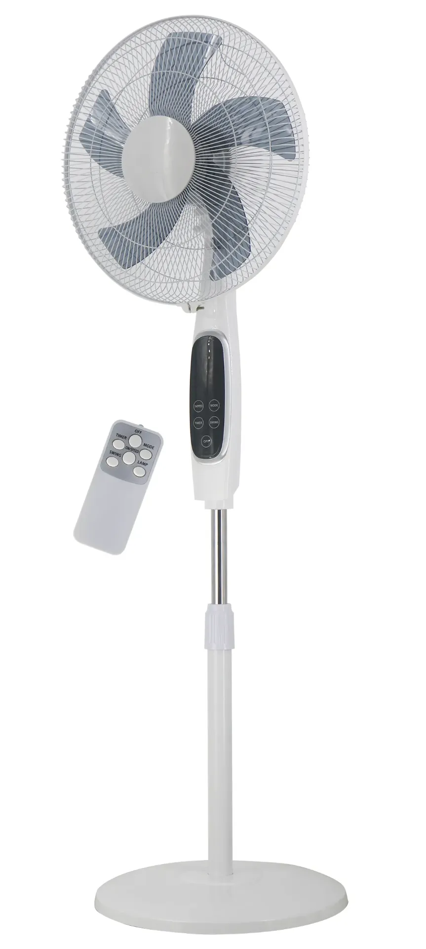 VENTILATEUR SUR PIED ALU + TLCDE 16"