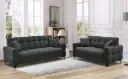 CANAPE CLIC CLAC + RANGEMENTS + 2 COUSSINS 208X87X86CM GRIS