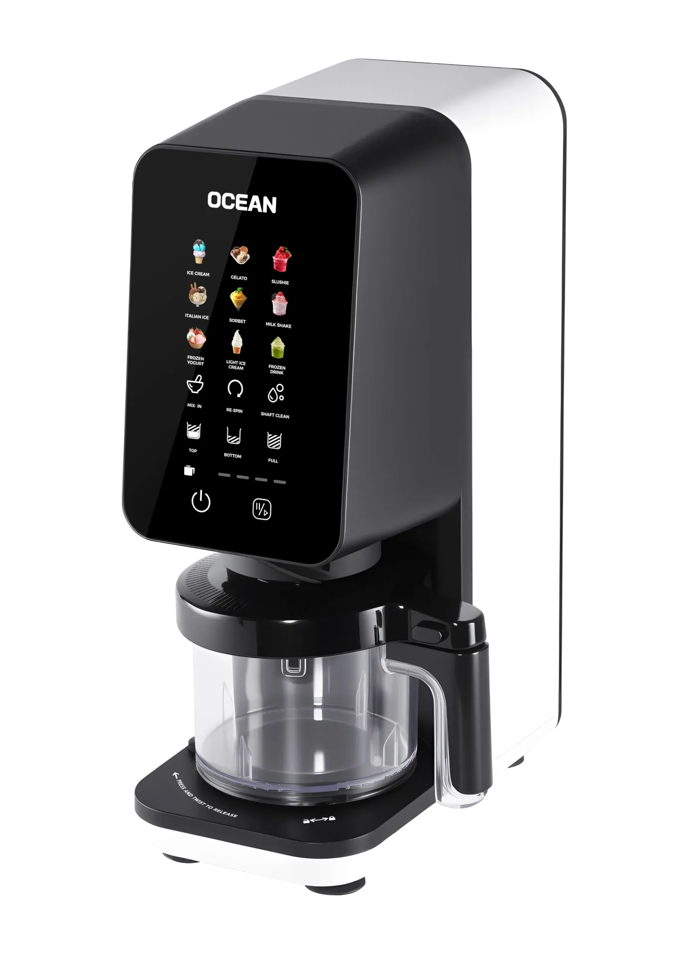 SORBETIERE NOIR & BLANC 700W OCEAN