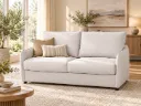 LAURA MISTY GREY CANAPE CONVERTIBLE 2 PLACES 187X100X90CM