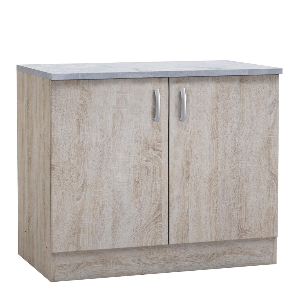 [249397] MEUBLE BAS 100/2PO PAPRIKA CHENE