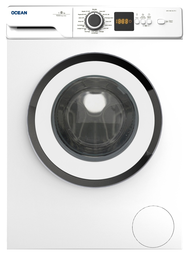 LAVE LINGE 8KG 1000Tr/Min OCEAN