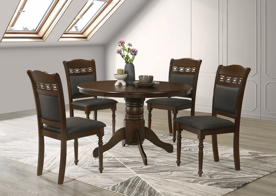 SALLE A MANGER WENGE TABLE 1.20m + 4 CHAISES