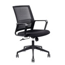 CHAISE DE BUREAU NOIRE AVEC ACCOUDOIRS