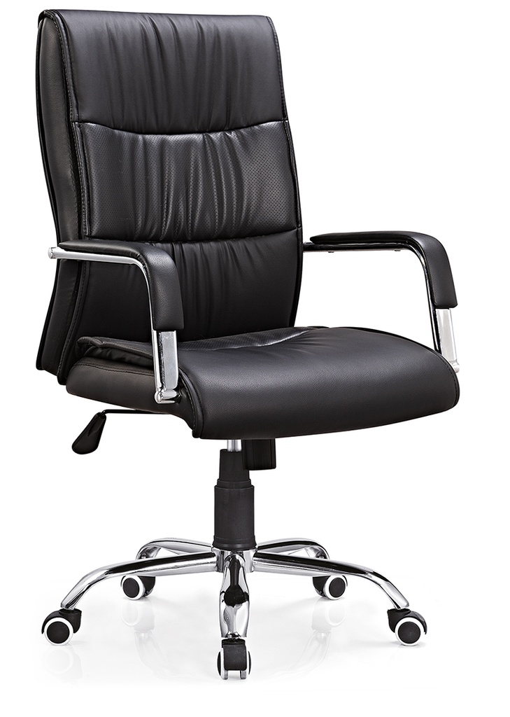[AF107] CHAISE DE BUREAU AVEC ACCOUDOIRS NOIR