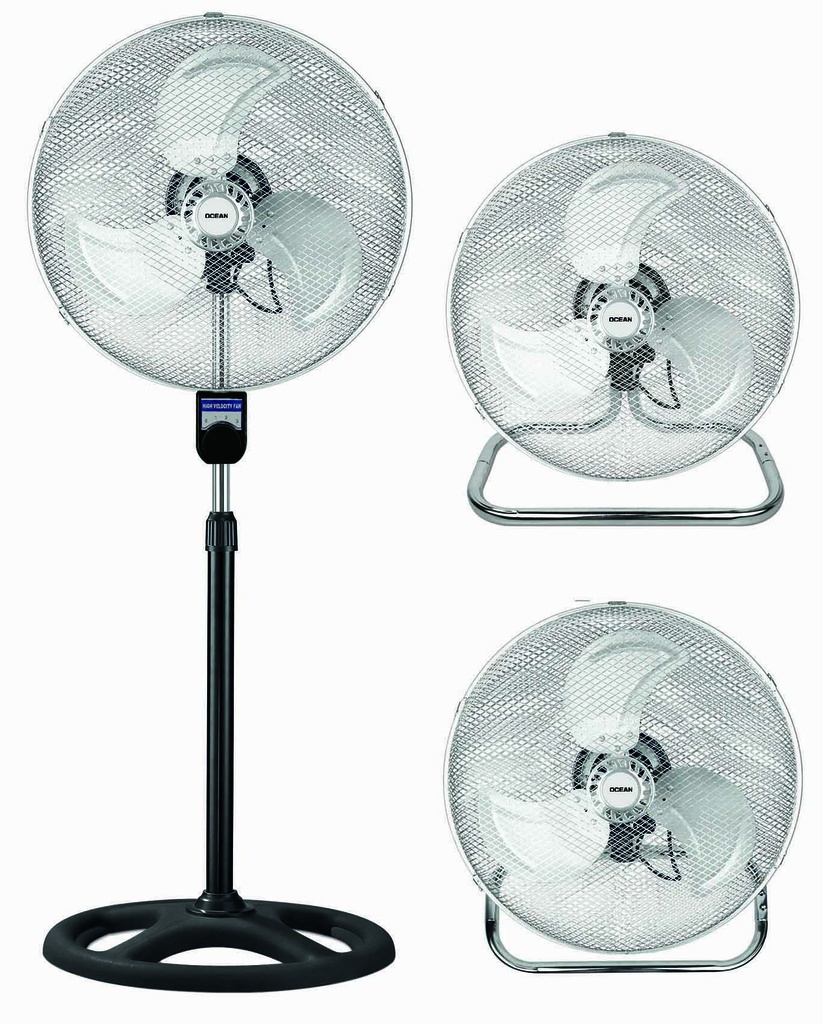 VENTILATEUR 3 EN 1 18" NOIR OCEAN