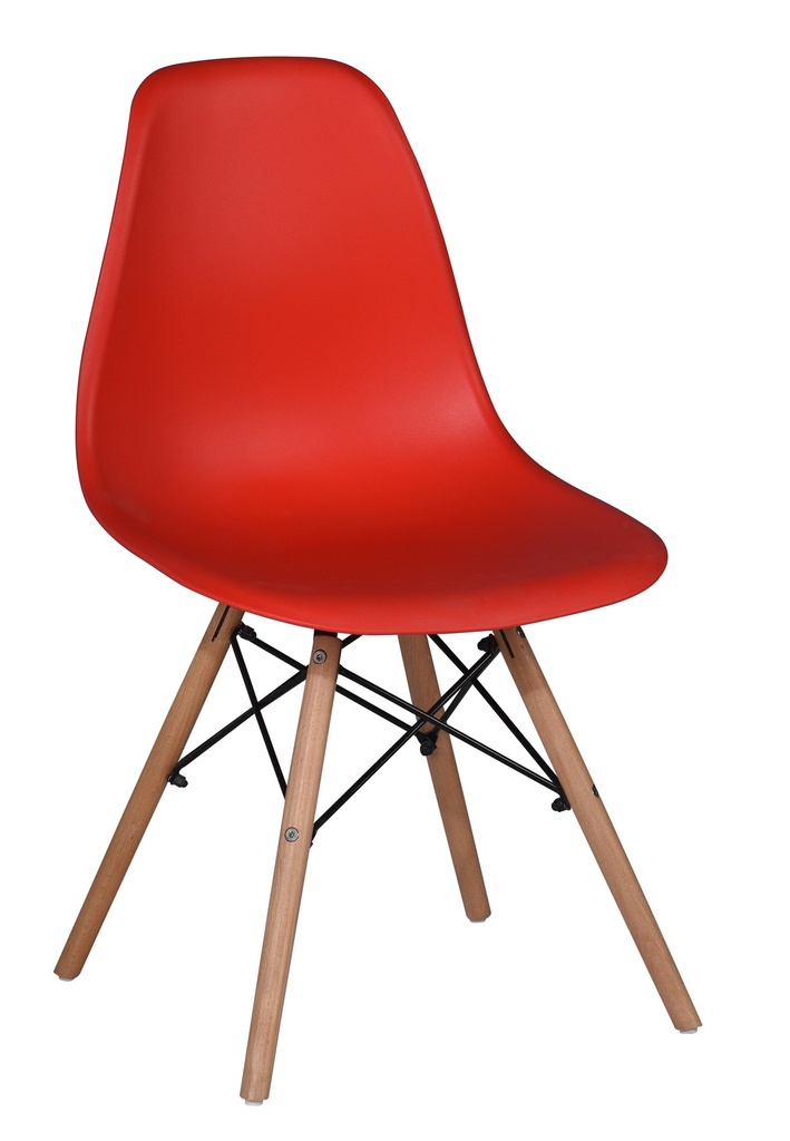 CHAISE EN BOIS ROUGE
