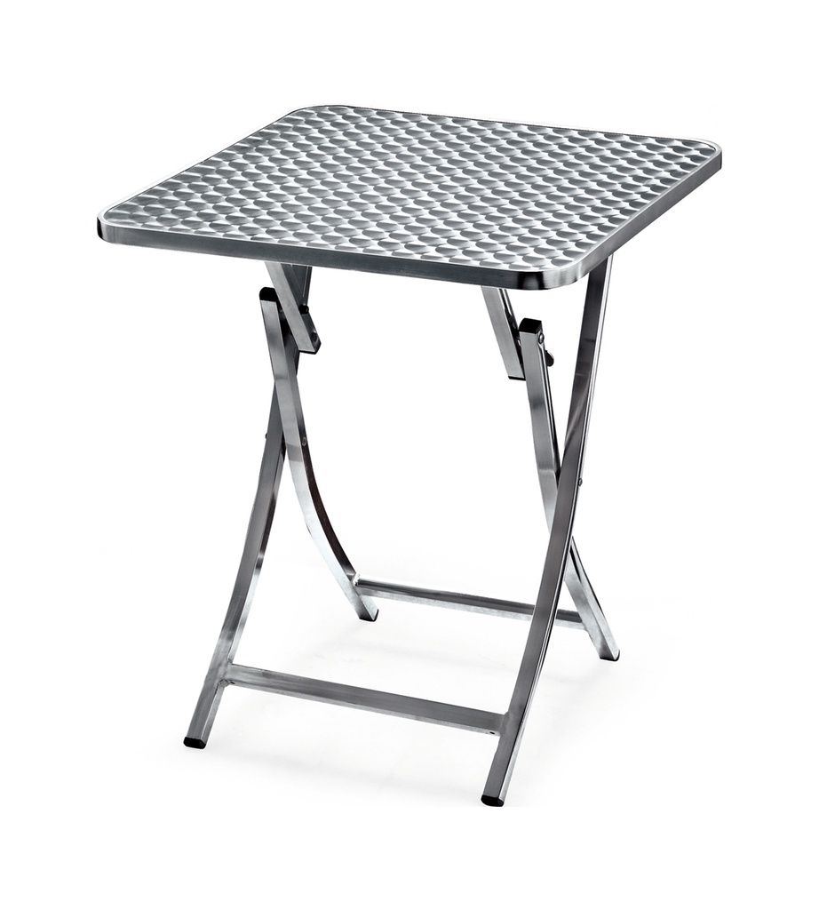 TABLE ALUMINIUM PLIANTE 60x60x70