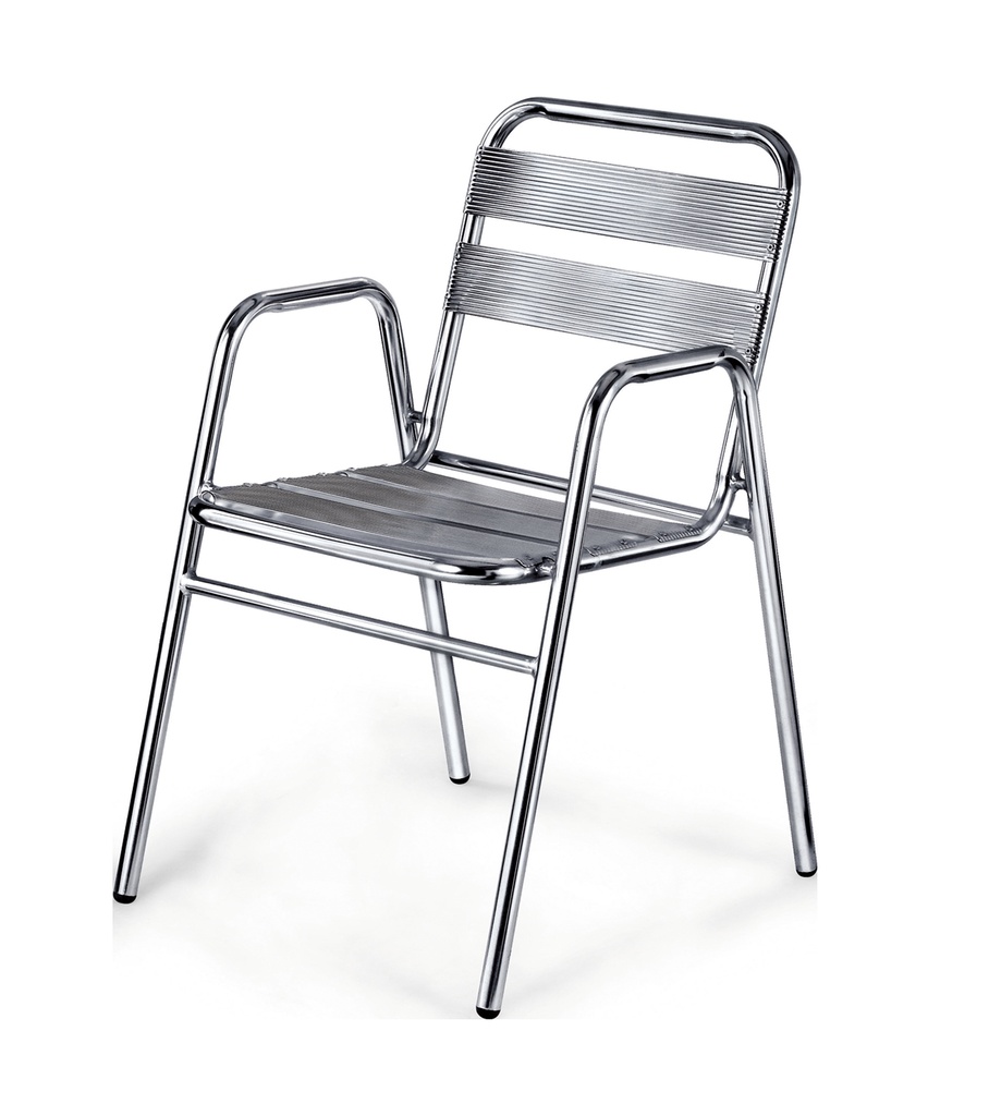 CHAISE EN ALUMINIUM 59x50x82