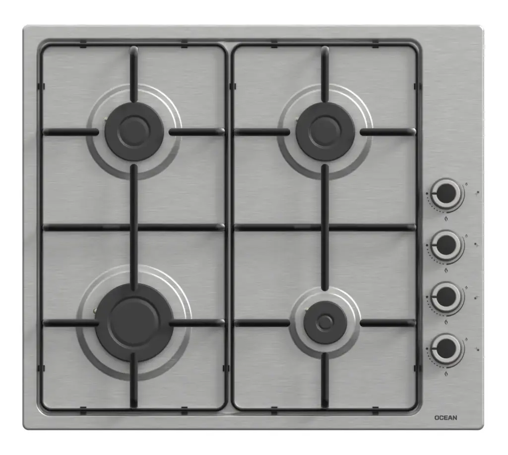 TABLE DE CUISSON GAZ 4 FOYERS ENCASTRABLE INOX 