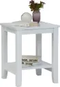 TABLE DE NUIT WHITE LAC 400X400X505
