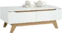TABLE BASSE 2T BLANC