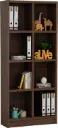 ETAGERE 8 COMPARTIMENTS WALNUT