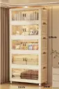 ETAGERE 5 NIVEAUX CREME/TRANSP 56X34X140