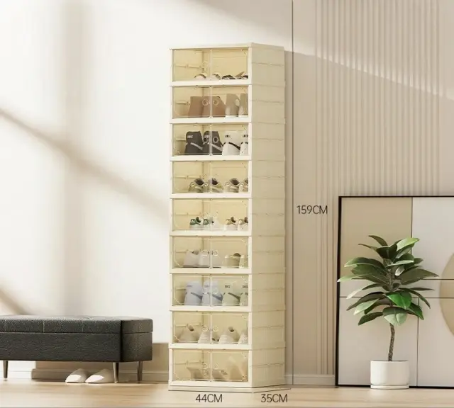 ETAGERE A CHAUSSURES 9 NIVEAUX 44X35X159CM