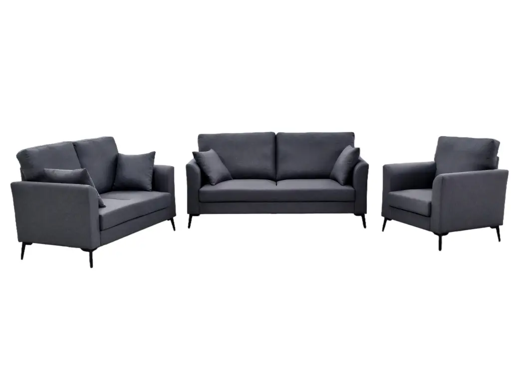 ENSEMBLE CANAPES 3+2+1 DARK GREY