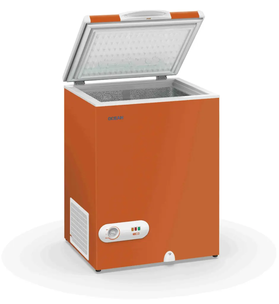 CONGELATEUR COFFRE OCEAN 105L ORANGE PROMO (219€)