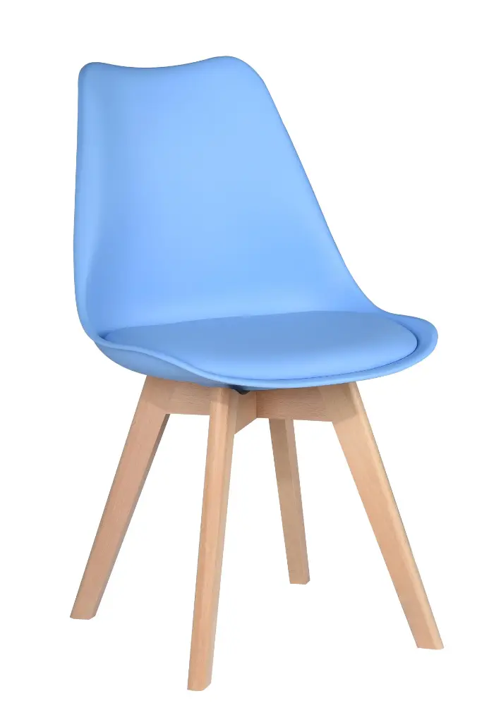CHAISE BOIS BLEU