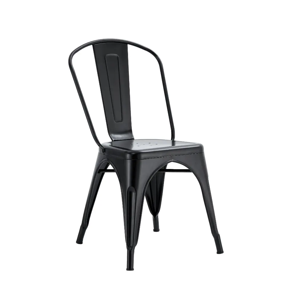 CHAISE METAL NOIRE