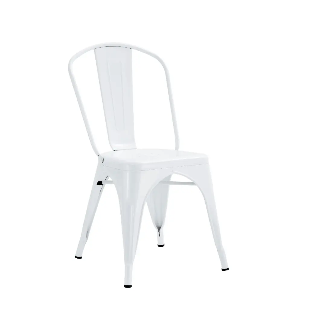CHAISE METAL BLANCHE