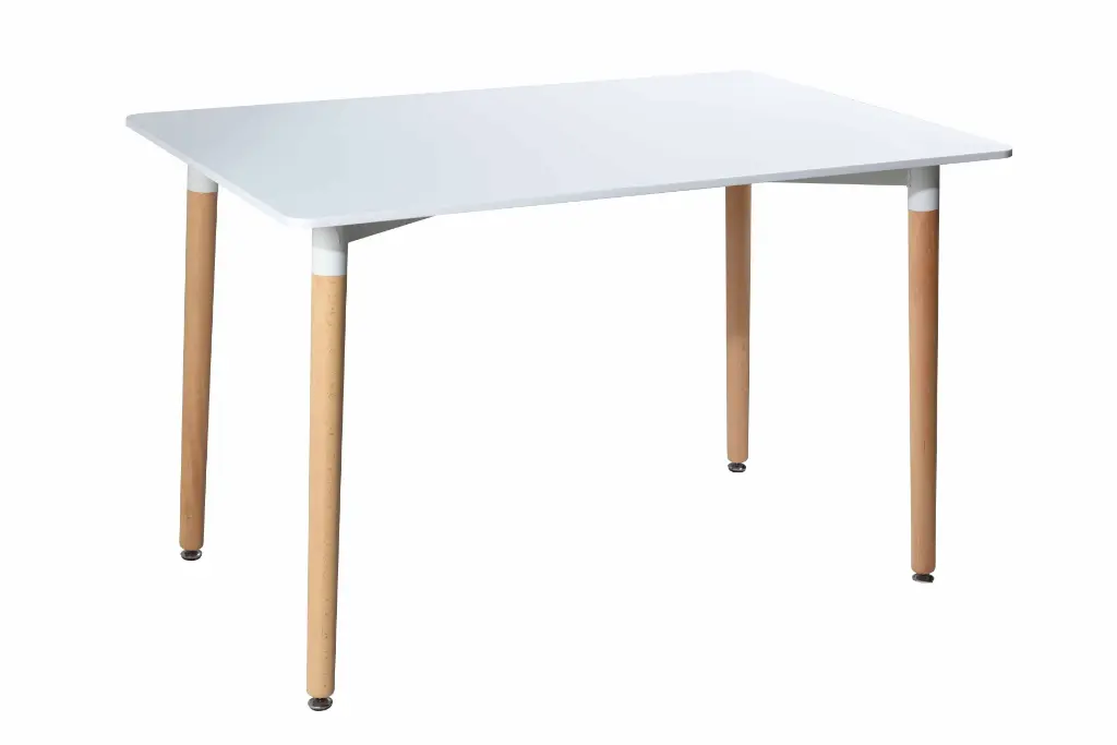 TABLE RECTANGLE MDF + PIEDS BOIS 120X70X74