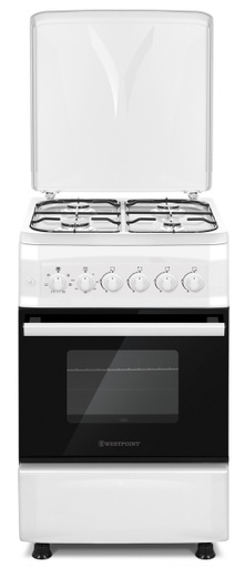 [WCLR5640G1] CUISINIERE GAZ 4G+FG+GRILL BLANC WESTPOINT