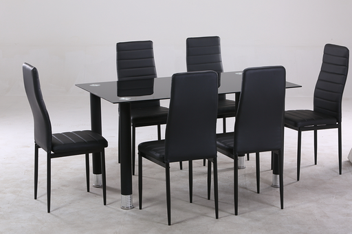 [AVATAR1+4] SALLE A MANGER VITREE AVATAR 1 TABLE + 4 CHAISES