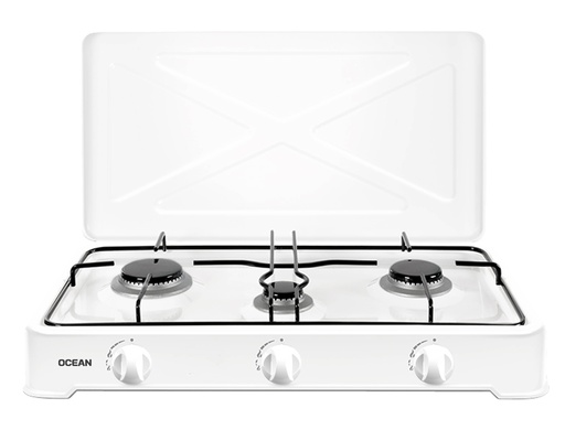 [OTGSR3FLW] PLAQUE GAZ 3 FEUX OCEAN