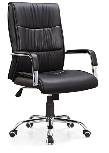 [AF107] FAUTEUIL DE BUREAU NOIR AVEC ACCOUDOIRS