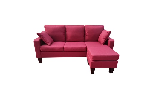 [HM3001BOR] SALON D'ANGLE BORDEAUX