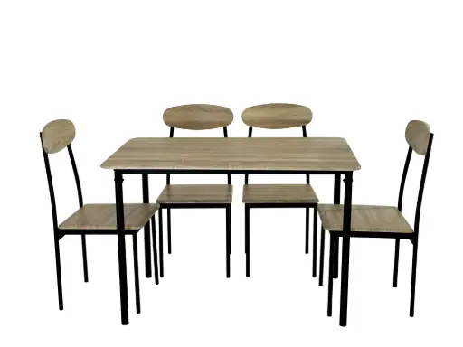 [DS-641] SALLE A MANGER 1 TABLE + 4 CHAISES PROMO RAMADAN