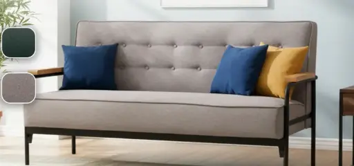 [233313] BANQUETTE 3 PLACES GRIS DZIRE