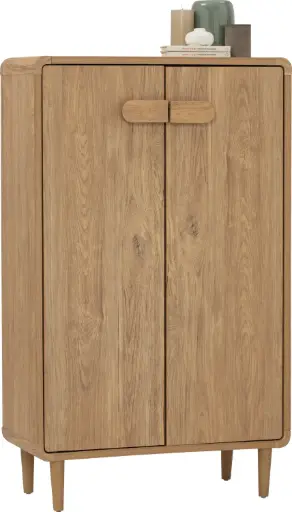 [342009] MEUBLE DE RANGEMENT BAS 2 PORTES OAK LOME