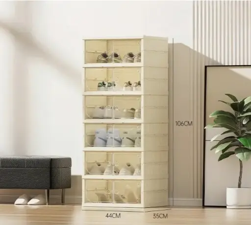 [YY-4096-6] ETAGERE A CHAUSSURES 6 NIVEAUX 100X43X130cm