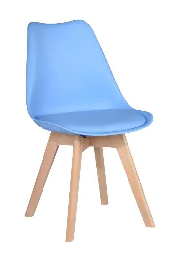 [C02-1BLUE] CHAISE EN BOIS BLEU