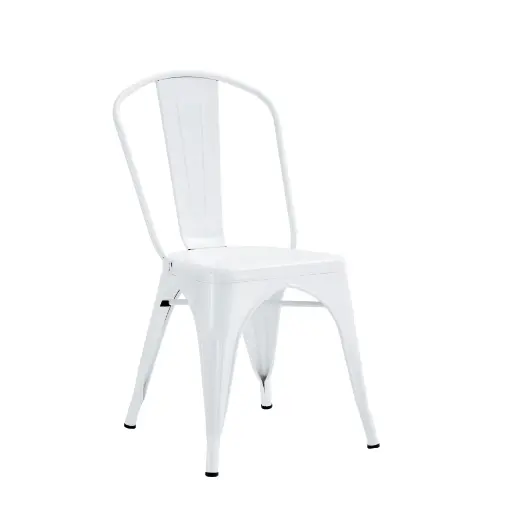 [MC-01WHITE] CHAISE METAL BLANCHE